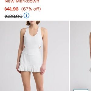 NWT Free People Back it Up Skortsie Dress Size Medium